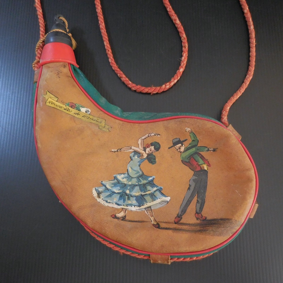 Leather rubber vintage flamenco design XXe RECUERDO DE