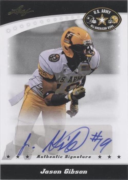 2011 Leaf U.S. Army All-American Bowl Jason Gibson #BA-JG1 - 1 of 2