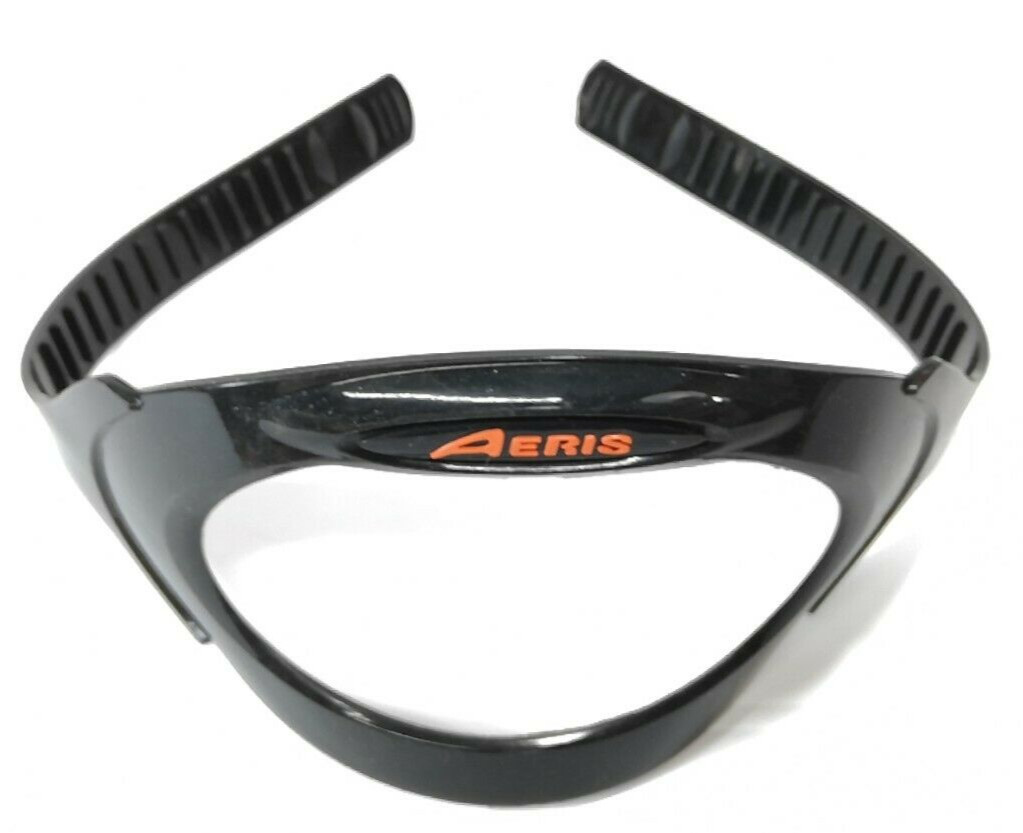 AERIS / Oceánico Máscara Correa Silicona Negro Buceo Bucear Snorkel Compumask