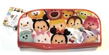 Disney Tsum Tsum Plastic Pencil Pouch Case 12 Erasers Mickey Minnie Mouse D239