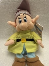 DISNEY Store Mini Bean Bag DOPEY Snow White  Seven Dwarfs 8" Plush