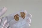 Vintage Monet Wing Earrings pierced — photo 2