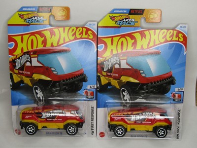 HOT WHEELS 2024 BAJA BISON T5 RED 58/250 HTD29 LET'S RACE NETFLIX SHOW (2 Pack)