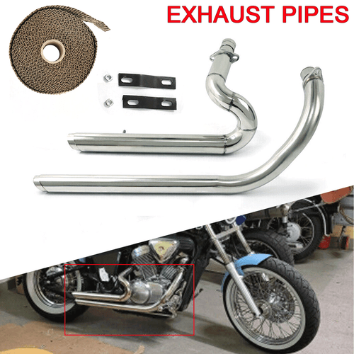 Shortshots Staggered Exhaust Pipes Baffles For Honda Steed Shadow VT600