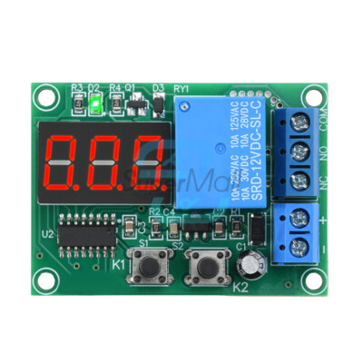 DC 12V 24V Multifunction LED Digital Time Delay Relay Cycle Timer Module Switch