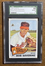 1965 Topps #427 Bob Saverine Baltimore Orioles SGC 8 NM-MT