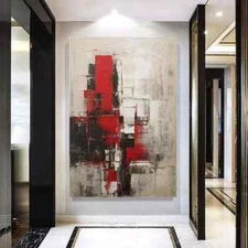 ZOPT0282 Fine 100% Handmade Painted Modern Abstract Oil Painting Art On Canvas