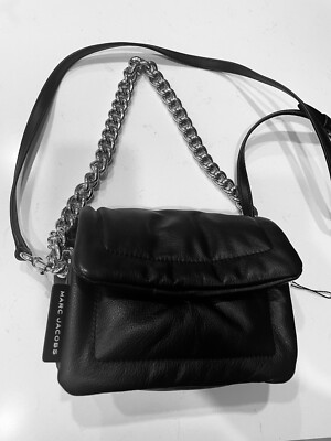 Marc Jacobs Leather Pillow Shoulder Crossbody BLACK Beautiful 🛍️🛍️ 