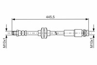 2X Bremsschlauch Hinten Bosch 1 987 481 668 FüR Ford