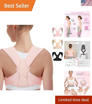 Posture Corrector for Women and Men, Adjustable Upper Back Brace for Clavicle...