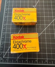 2 rolls of Kodak Ektachrome 400x color slide reversal 35mm film ISO 400 36 exp.