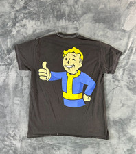 Fallout Video Game T-Shirt Black Vault Boy Graphic Ripple Junction Sz M 2024