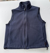Vintage Woolrich Mens Vest Black Full Zip Polyester Made In USA Sz Medium *