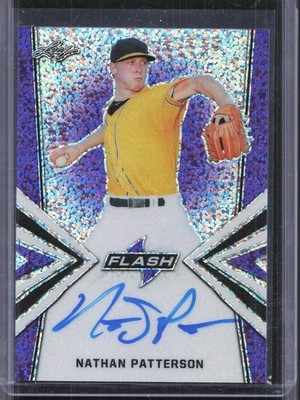 2019 Leaf Flash #BA-NP1 Nathan Patterson Purple Auto #/50