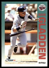 1992 Fleer Dan Gladden Minnesota Twins #203