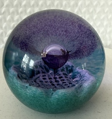 Caithness Glass Flower Of Scotland Paperweight 3” Limited Edition
