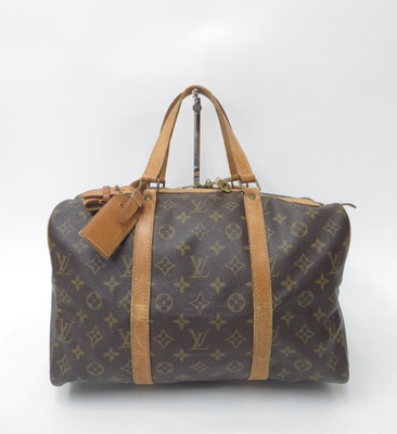 echt Louis Vuitton Monogramm Seesack Boston Bag Sac Souple 35 F#51527