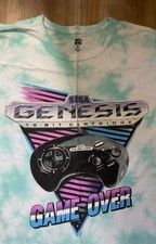 Sega Genesis Tie-Dyed T-Shirt Men’s XL 50” vintage Video Game System