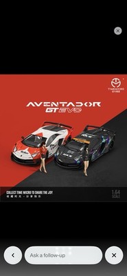 Time Micro HKS Lamborghini Aventador With Figure Sealed, And Rare!!