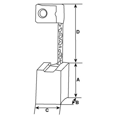 Kohlebürste, Starter HC-CARGO F 032 900 008