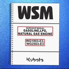 Kubota Gasoline Lpg Natural Gas Engine Wg1903-e3 Wg2503-e3 Workshop Manual Wsm Kubota Gasoline Lpg Natural Gas Engine Wg1903-e3 Wg2503-e3 Workshop Manual Wsm