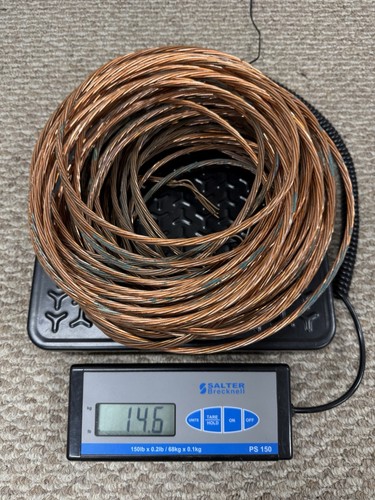 Copper Ground Wire Cable 14.6 Pounds Melting Metal Recycling Electrical Scrap ?