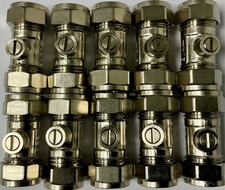 Compression Brass 15mm Ball O Fix Valve X10 Wras Approved