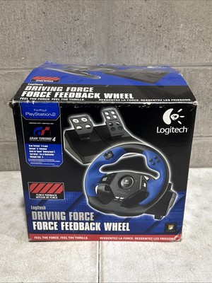 Logitech Driving Force Feedback E-UC2 Steering Wheel/Pedals for PS/PS3/PC w/BOX!