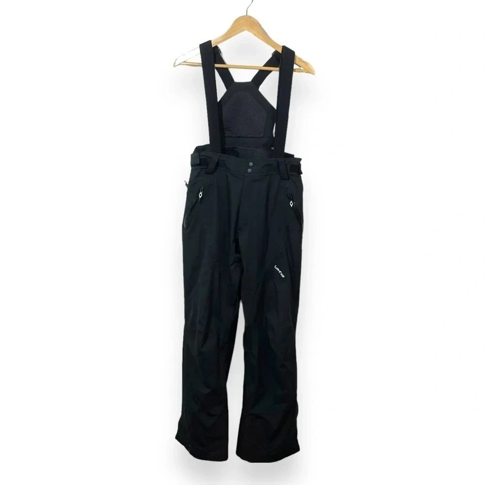 Wedze Decathlon Ski Snowboard Bib Pants Waterproof Mens Medium Black