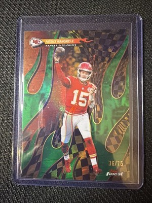 Topps 2025 Finest Torchers Patrick Green Flame Mahomes II Chiefs T-20 36/75 RARE
