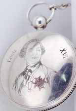 Rare 18thC Silver Verge Fusee Pocket Watch -Louis XVI Engraved-Johan Georg Hofer