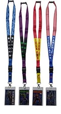 Marvel Superheroes Lanyard 4pk Bundle Thor Iron Man Hulk Capt. America