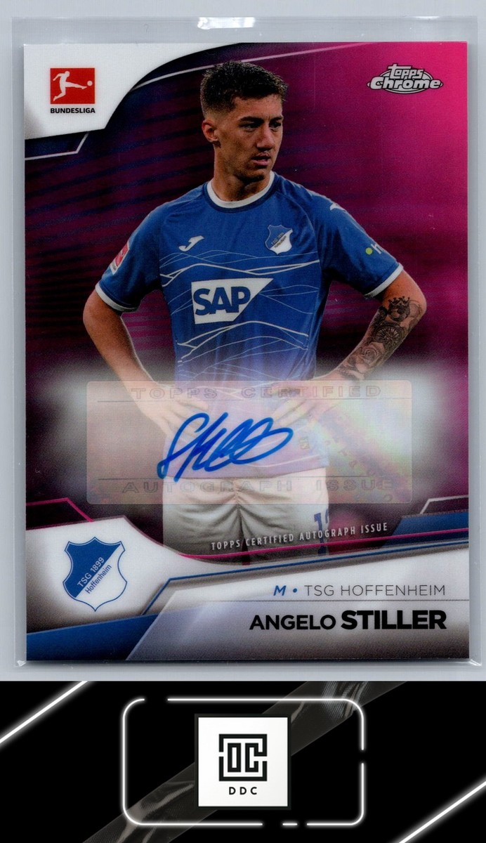 2022-23 Topps Chrome #BCA-ANS Angelo Stiller Auto Magenta
