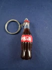 Vintage Coca Cola Bottle Keychain Key Ring Hangtag Fob *3