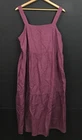 Eileen Fisher Washed Organic Linen Delave Tiered Dress Size L