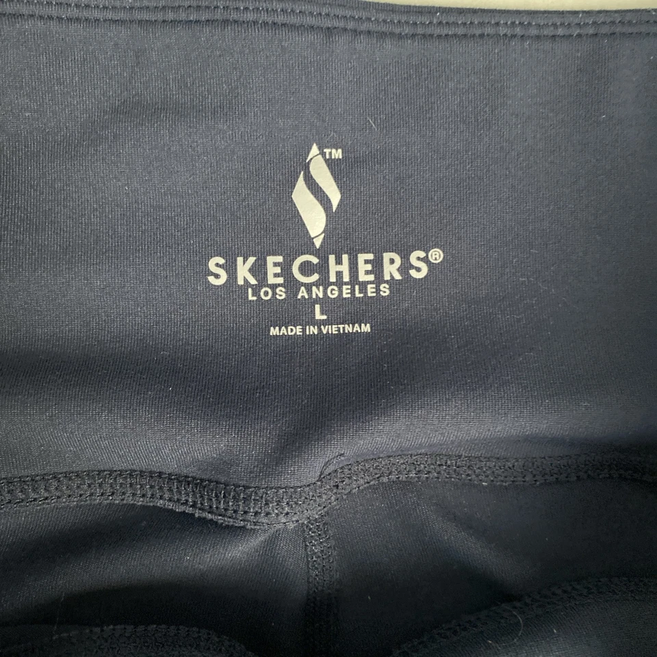 Sketchers GoWalk女式大码打底裤海军蓝带口袋运动服 — 第 4/4 张图片