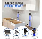 MODERN UTILITY Adjustable Screw Support Pole 22.8-45.3 in 200 lb Blue/Black — photo 5
