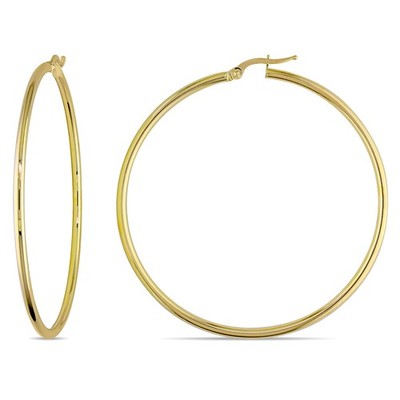 Amour Creolen 10 Karat Gelbgold 55 mm poliert