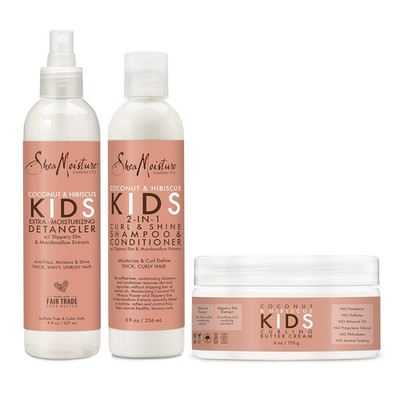 Sheamoisture Kids Extra Moisturizing Detangler, 2-In-1 Curl & Shine Coconut Hibi