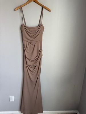 HOUSE OF CB 'Milena' Almond Jersey Corset Maxi Dress XS | eBay