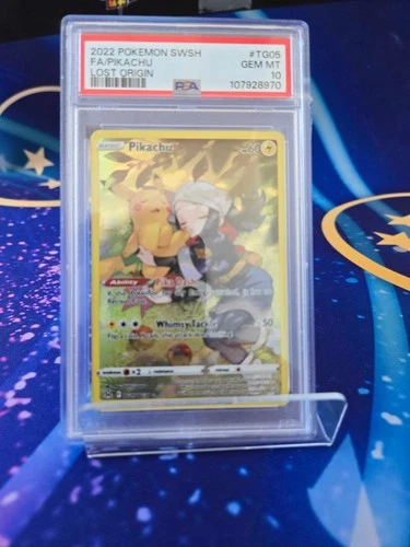 PSA 10 Pikachu TG05 Lost Origin Trainer Gallery Pokémon Card GEM MINT PSA HOT! X