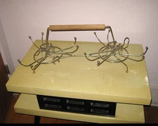 Vintage Mid-Century Modern Condiment /Relish/Glass /Candy Dish Holder Rack MCM