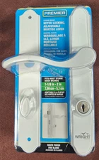 WRIGHT PREMIER VMT115WH Keyed Locking Adjustable Mortis -White and New