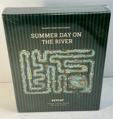 SUMMER DAY ON THE RIVER by Yetch Majority Edge Puzzle 438/501 are edge pieces