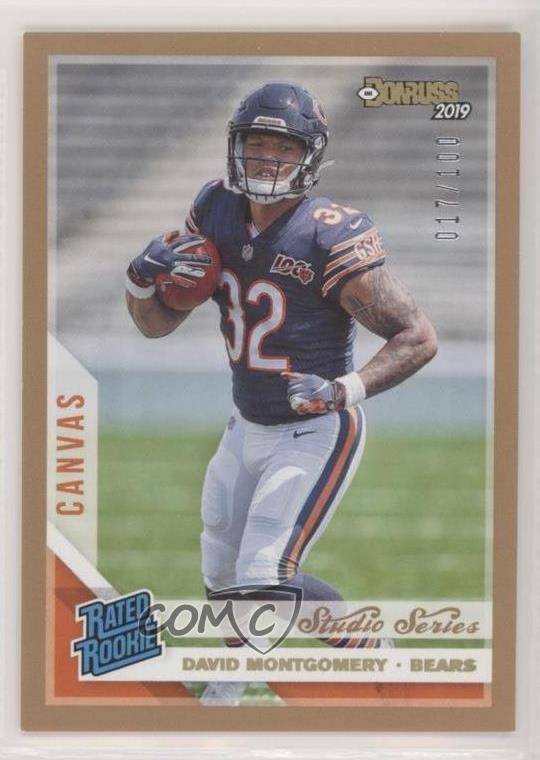 2019 Donruss Rated Canvas Studio Series /100 David Montgomery #311 Rookie RC sd0