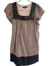 213 Dress With Sequined Embellishment, Lined