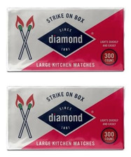 Diamond Strike on Box Large Kitchen Matches, 300 Count, 2 Boxes