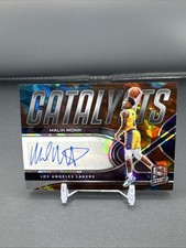 2021-22 Panini Spectra Catalysts Signatures Astral Prizm /49 Malik Monk Auto pe8