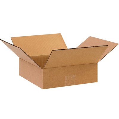 PARTNERS BRAND 10 x 10 x 3 Corrugated Cardboard Boxes, 10'' x x 3'', Kraft 