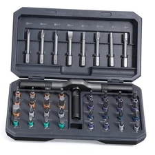 42 in 1 Magnetic Screwdriver Set, DIY Ratchet Screwdriver Set, Multi Bit Grey